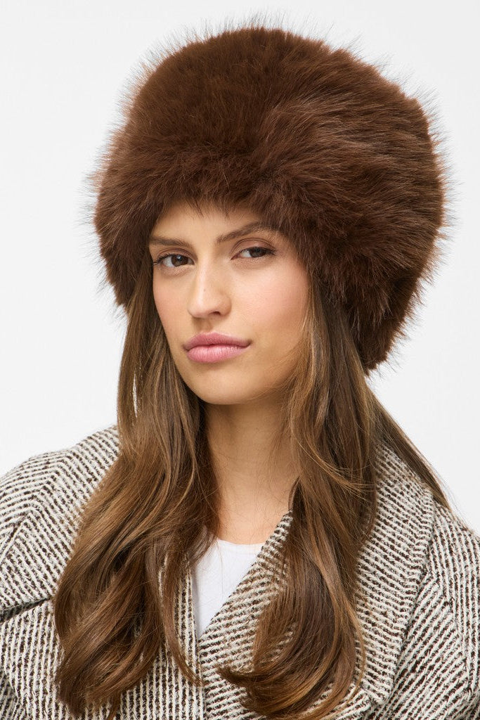 Vimolly Pillbox hat - Coffee Bean